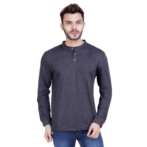Dark_Grey_Cotton_Full_Sleeve_T_Shirt_For_Men