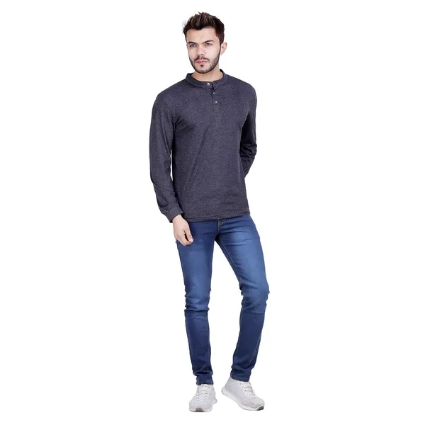 Dark_Grey_Cotton_Full_Sleeve_T_Shirt_For_Men