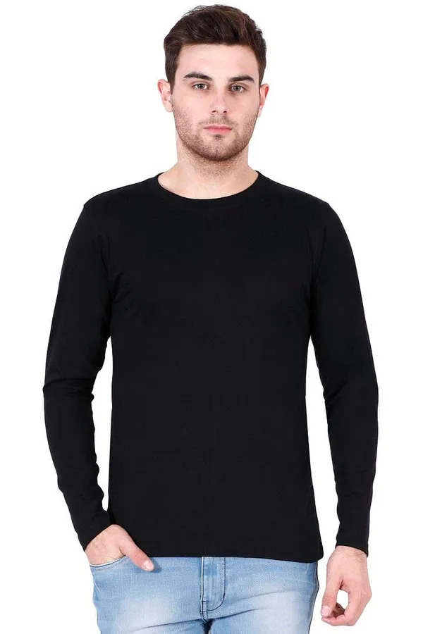 Pack_Of_3_Black_Maroon_Charcoal_Melange_Cotton_T_Shirt_For_Men