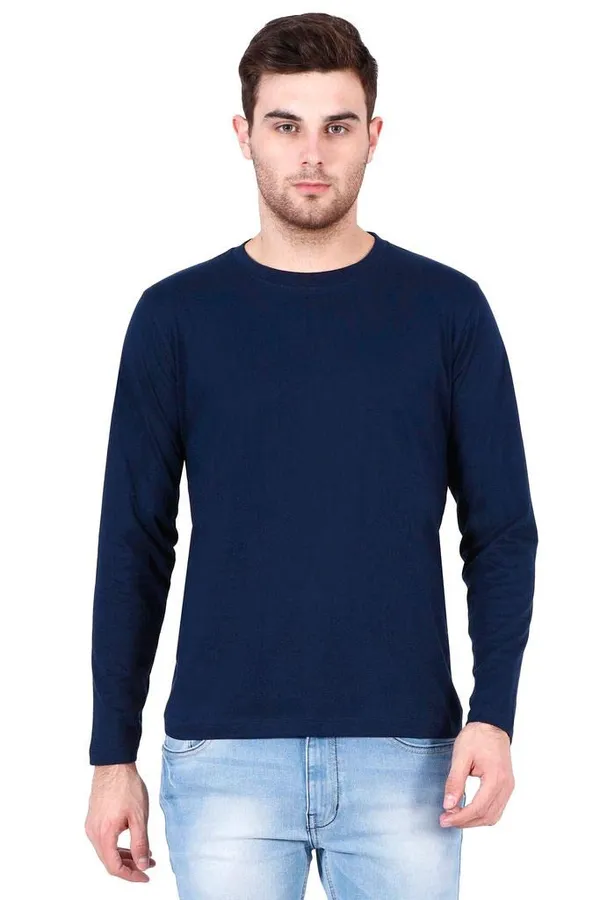 Pack_Of_3_White_Navy_Blue_Green_Cotton_T_Shirt_For_Men