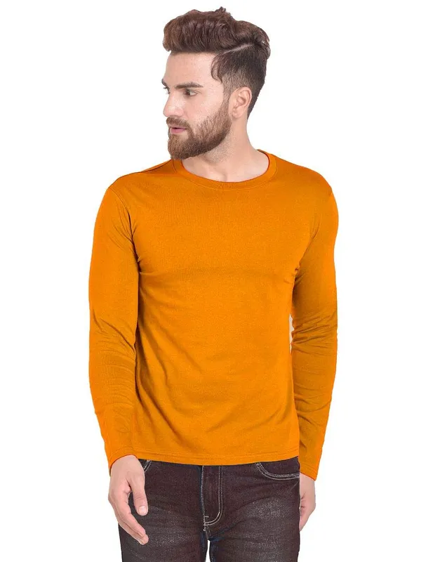 White_Maroon_Mustard_Yellow_Cotton_T_Shirt_For_Men_Pack_Of_3
