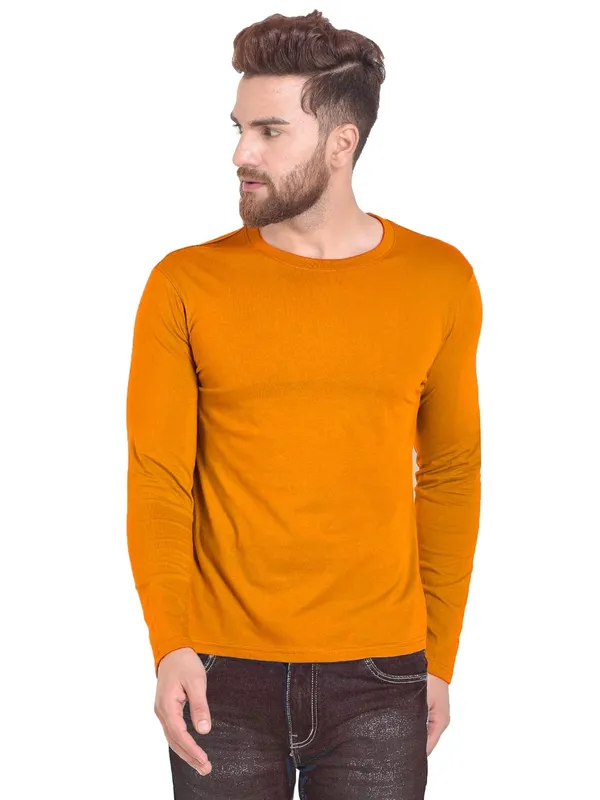 Maroon_Charcoal_Mustard_Yellow_Cotton_T_Shirt_For_Men_Pack_Of_3