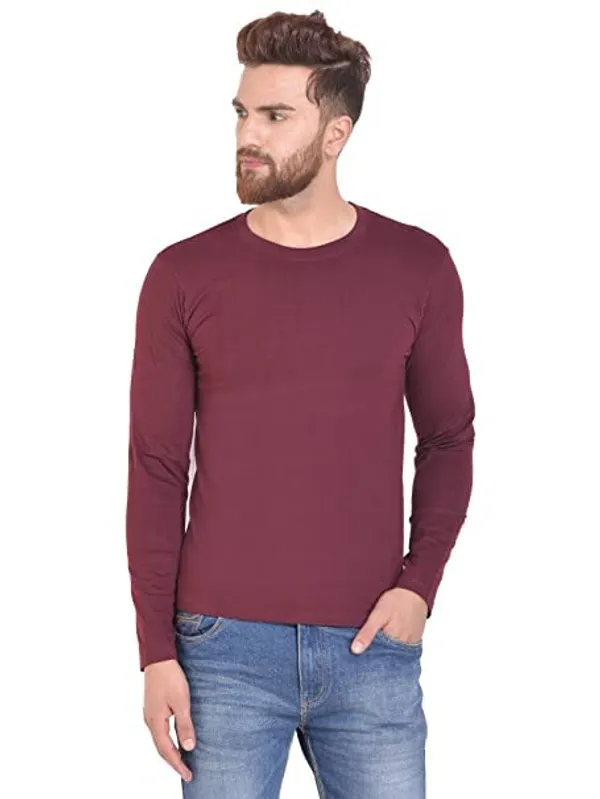 Maroon_Grey_Melange_Mustard_Yellow_Cotton_T_Shirt_For_Men_Pack_Of_3
