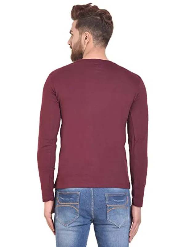 Maroon_Grey_Melange_Mustard_Yellow_Cotton_T_Shirt_For_Men_Pack_Of_3