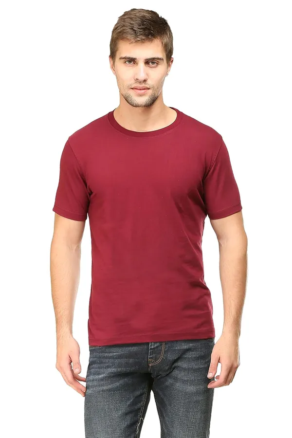 Black_Maroon_Cotton_Regular_Fit_T_Shirt_For_Men_Pack_Of_2