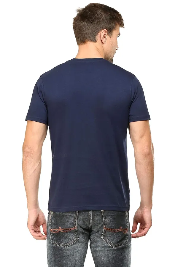 Pack_Of_2_Navy_Blue_Maroon_Cotton_Regular_Fit_T_Shirt_For_Men