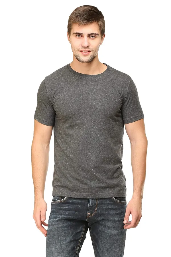 Pack_Of_2_Navy_Blue_Charcoal_Melange_Cotton_T_Shirt_For_Men