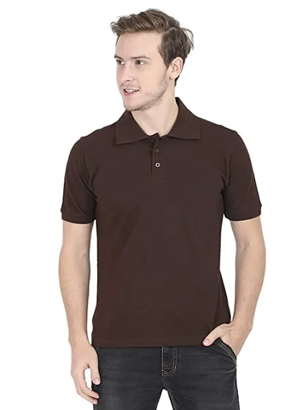 Pack_Of_2_Coffee_Brown_Navy_Blue_Cotton_Polo_T_Shirt_For_Men