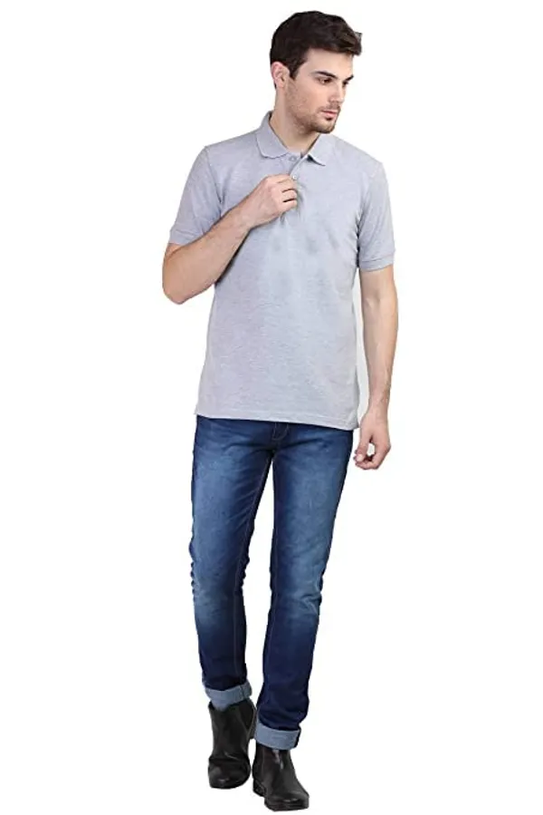 Pack_Of_2_Grey_Melange_White_Cotton_T_Shirt_For_Men