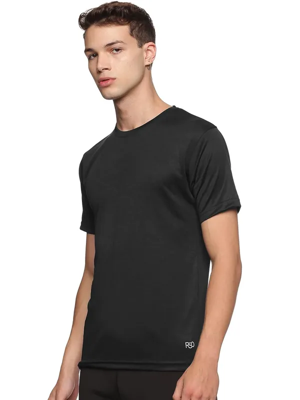 Black_Polyester_Half_Sleeve_T_Shirt_For_Men