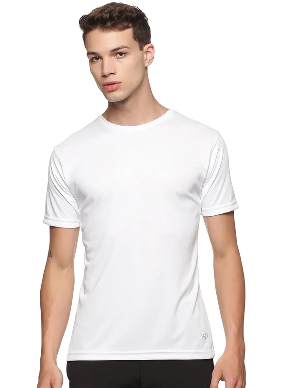 White_Polyester_Half_Sleeve_T_Shirt_For_Men