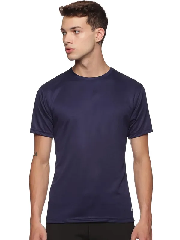 Blue_Polyester_Half_Sleeve_T_Shirt_For_Men