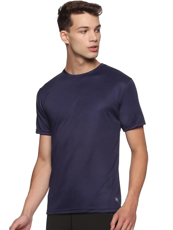 Blue_Polyester_Half_Sleeve_T_Shirt_For_Men