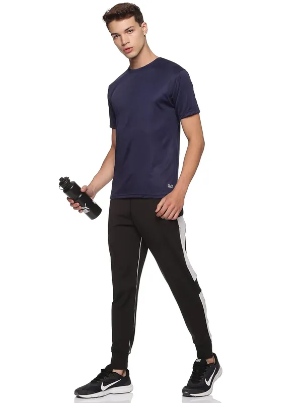 Blue_Polyester_Half_Sleeve_T_Shirt_For_Men