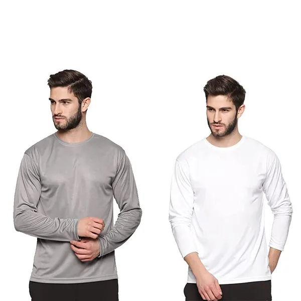 Grey_White_Cotton_T_Shirt_For_Men_Pack_Of_2