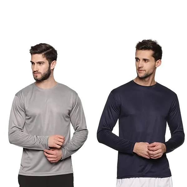 Pack_Of_2_Grey_Navy_Blue_Cotton_T_Shirt_For_Men