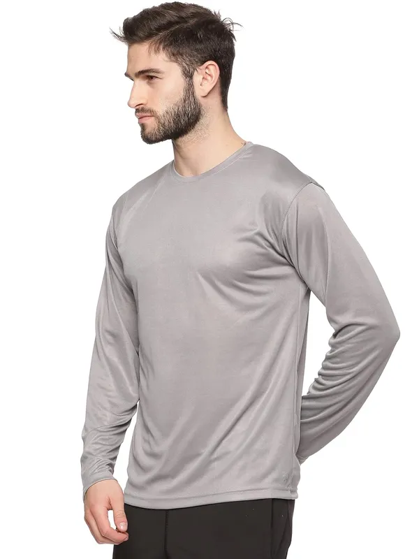 Grey_Polyester_Regular_Fit_T_Shirt_For_Men