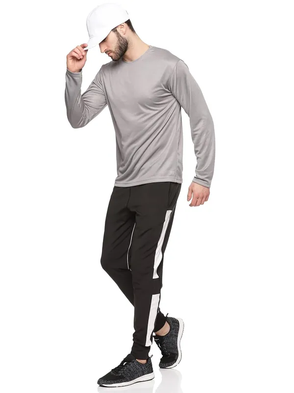 Grey_Polyester_Regular_Fit_T_Shirt_For_Men