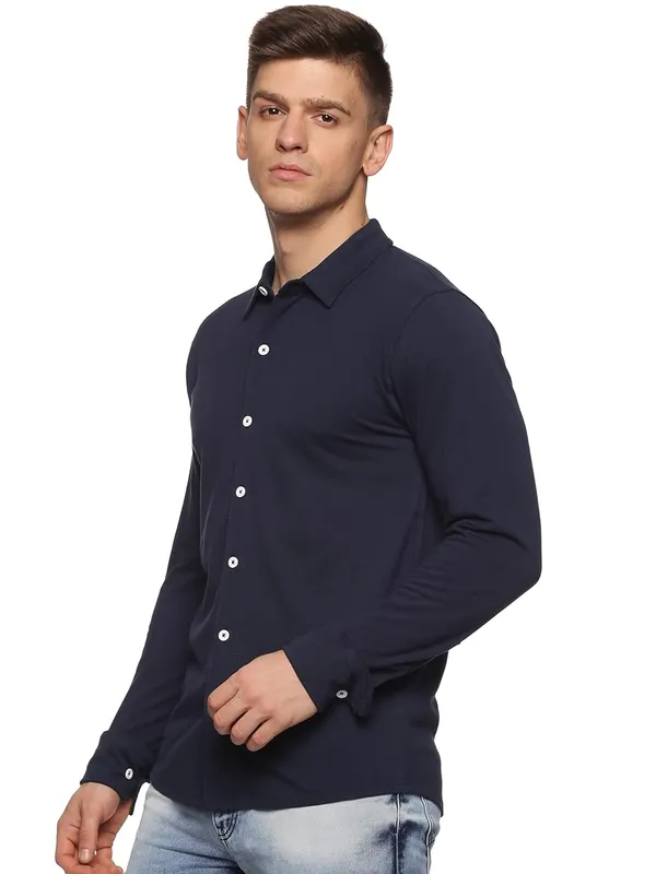 Navy_Blue_Cotton_Regular_Fit_Shirt_For_Men