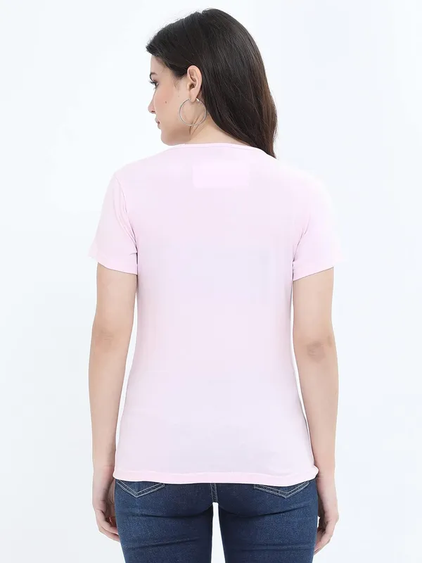 Light_Pink_Cotton_T_Shirt_For_Women