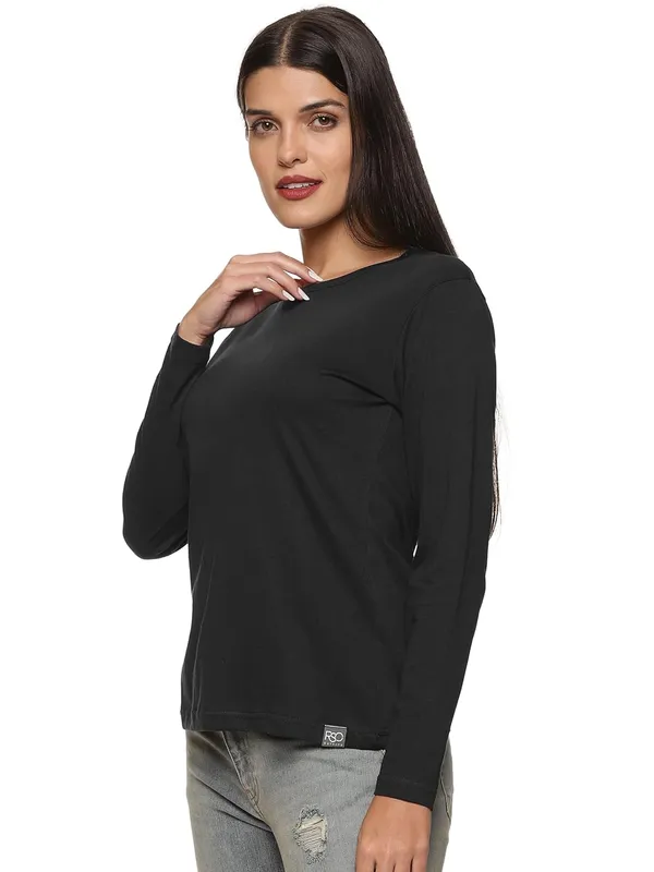 Black_White_Cotton_T_Shirt_For_Women_Pack_Of_2