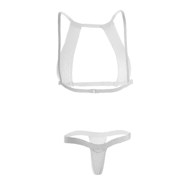 White_Half_Cup_Erotic_Lingerie_For_Women