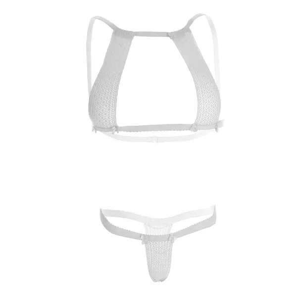 White_Half_Cup_Erotic_Lingerie_For_Women
