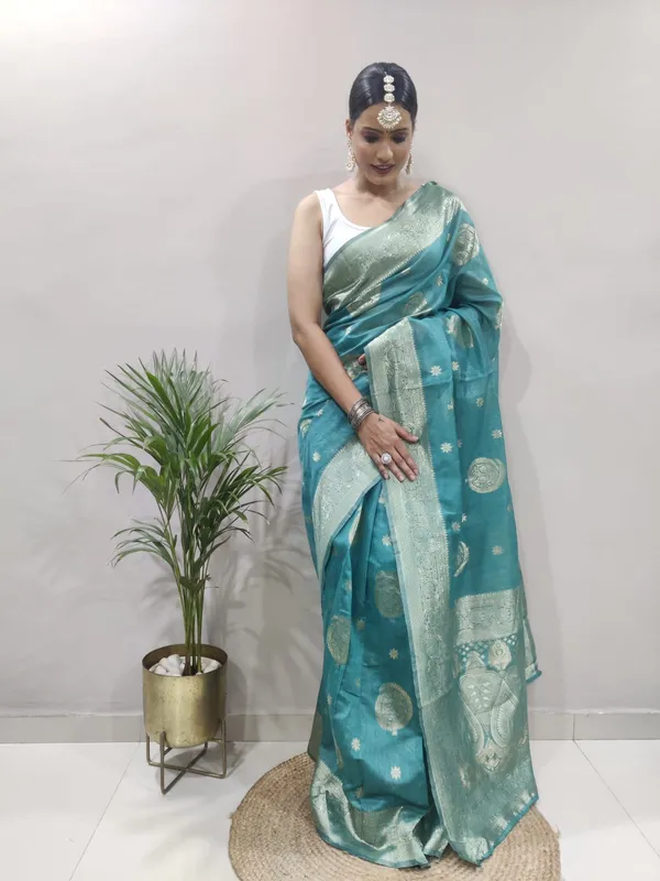 READY_TO_WEAR_TEAL_TRENDY_1-MINUTE_SAREE