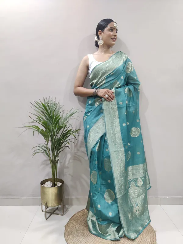 READY_TO_WEAR_TEAL_TRENDY_1-MINUTE_SAREE