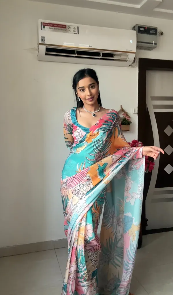 READY_TO_WEAR_MULTICOLOR_TRENDY_1-MINUTE__GEORGETTE_SAREE