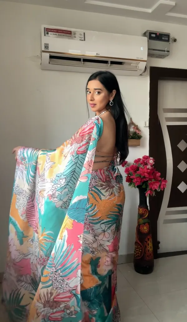 READY_TO_WEAR_MULTICOLOR_TRENDY_1-MINUTE__GEORGETTE_SAREE