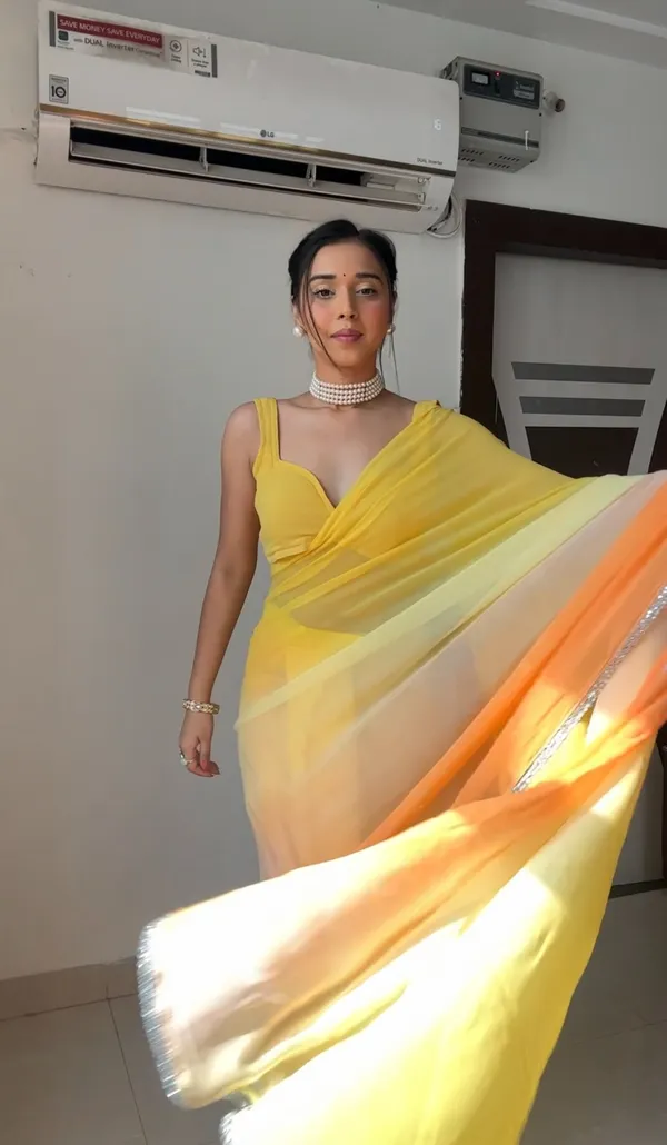 YELLOW_TRENDY_GEORGETTE_SAREE_READY_TO_WEAR_1-MINUTE