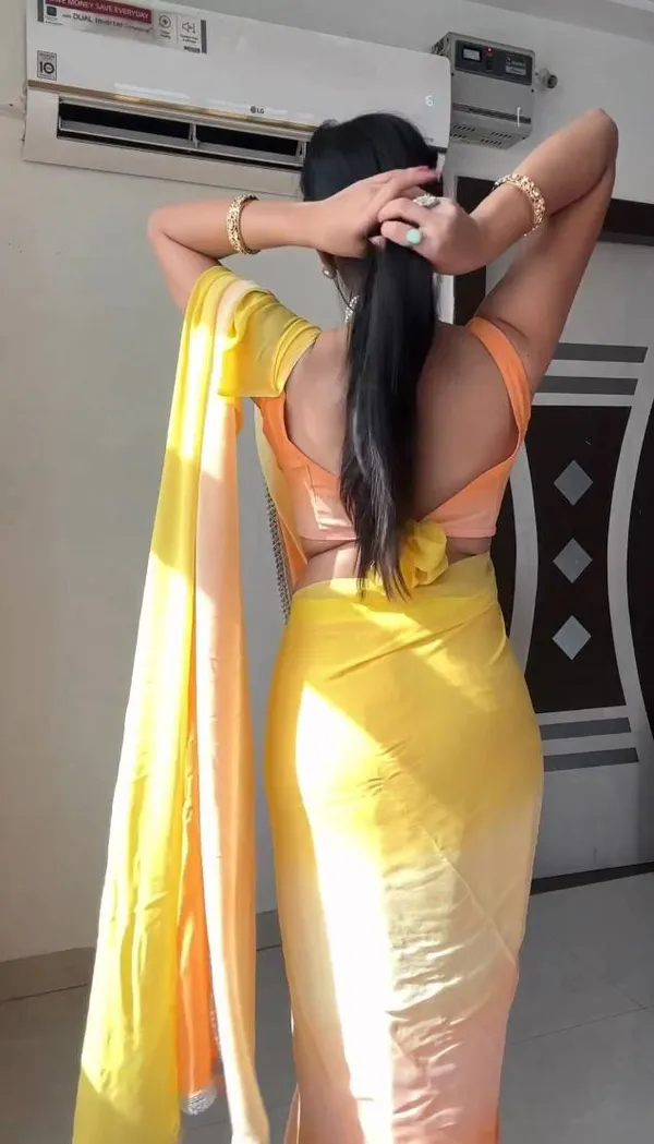 YELLOW_TRENDY_GEORGETTE_SAREE_READY_TO_WEAR_1-MINUTE