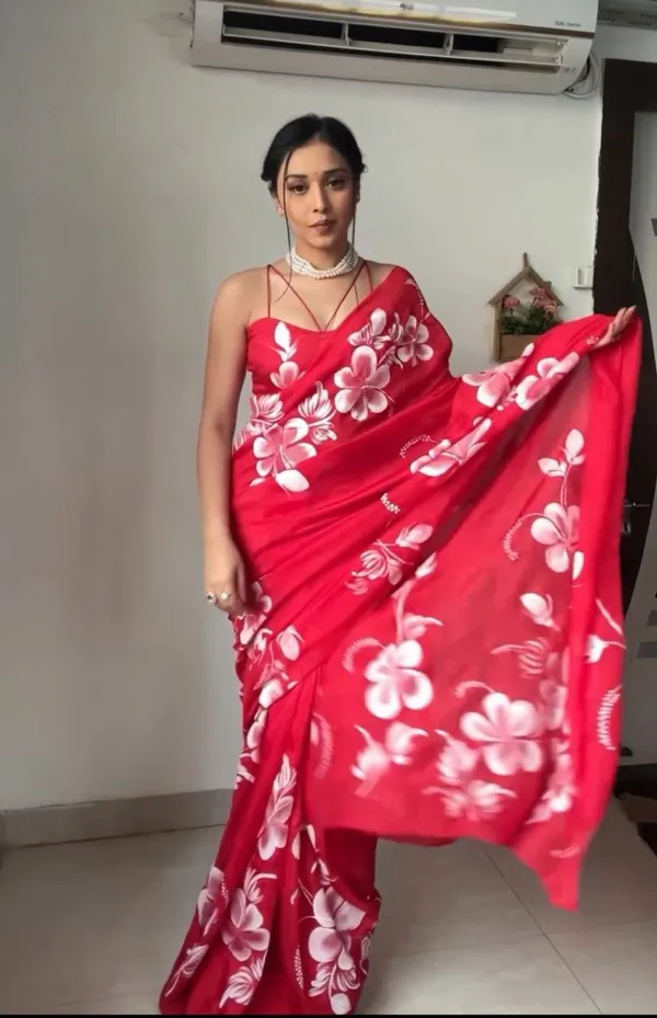 READY_TO_WEAR_RED_TRENDY_1-MINUTE__GEORGETTE_SAREE