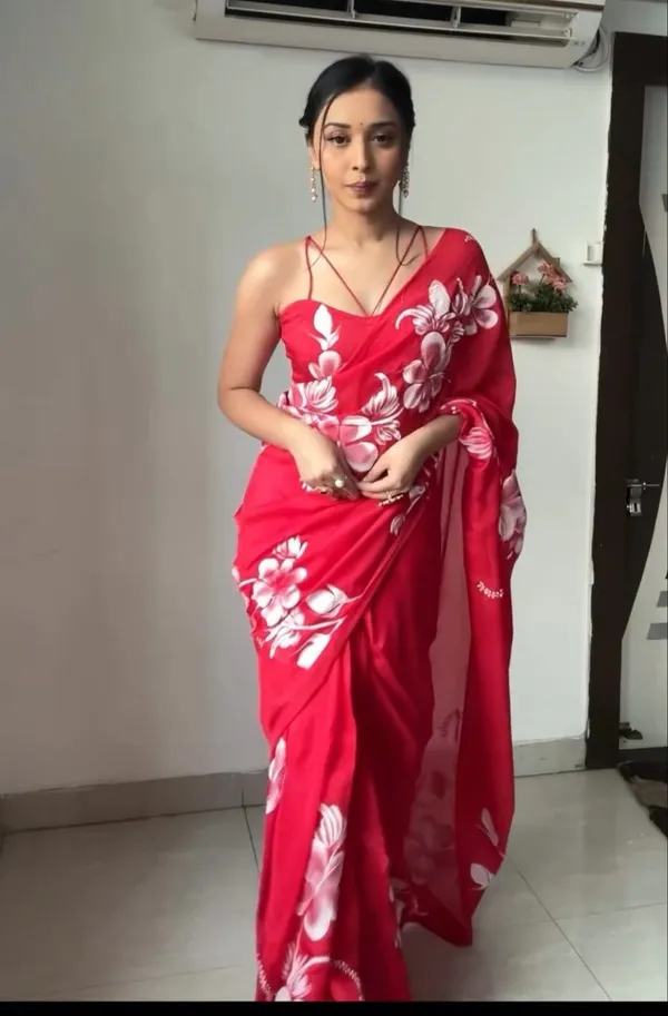 READY_TO_WEAR_RED_TRENDY_1-MINUTE__GEORGETTE_SAREE