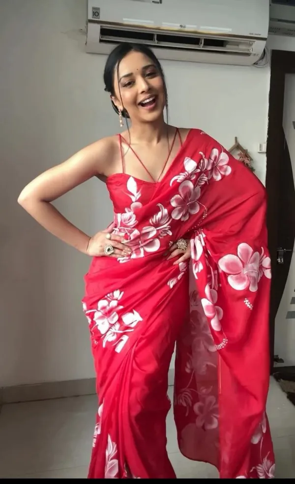 READY_TO_WEAR_RED_TRENDY_1-MINUTE__GEORGETTE_SAREE