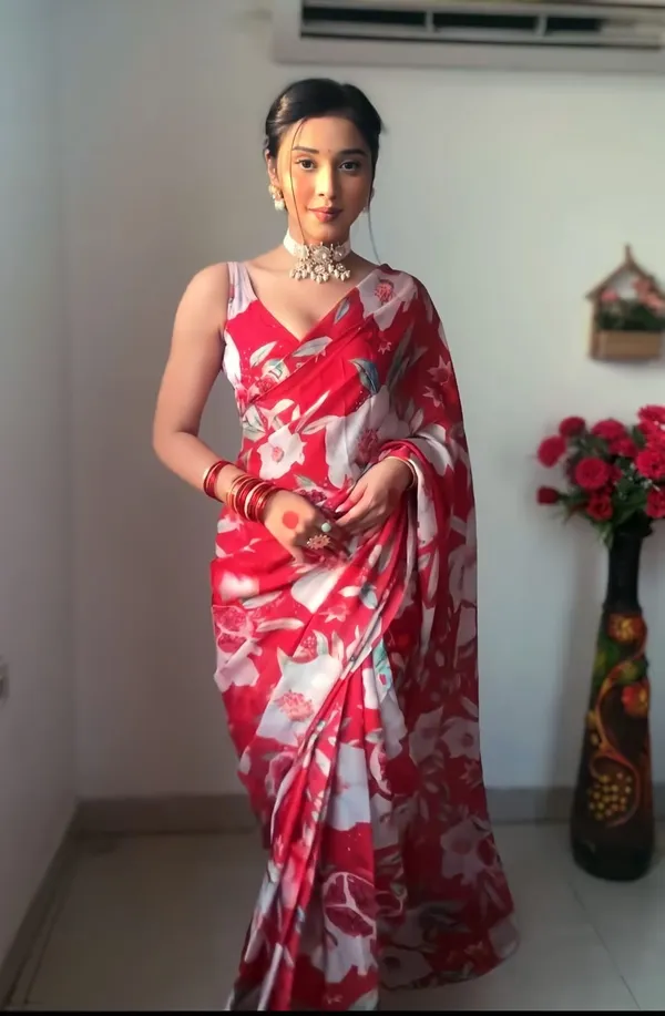 READY_TO_WEAR_RED_TRENDY_1-MINUTE__GEORGETTE_SAREE