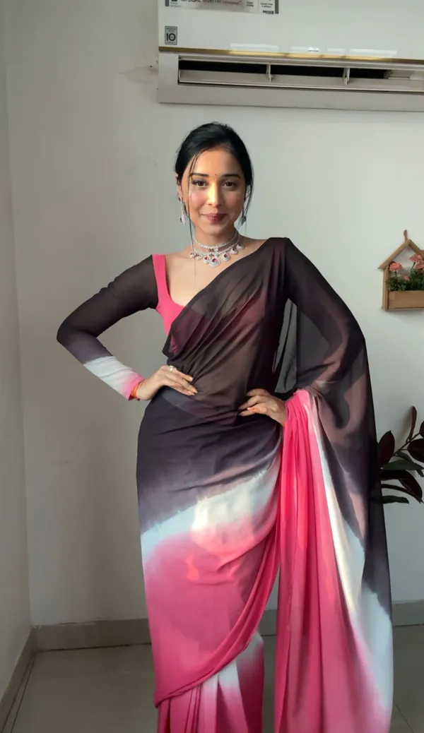 READY_TO_WEAR_CANDY_PINK_TRENDY_1-MINUTE__GEORGETTE_SAREE