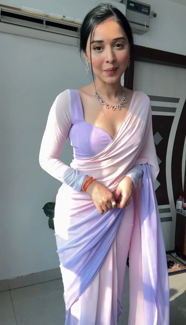 READY_TO_WEAR_UNICORN_PURPLE_TRENDY_1-MINUTE__GEORGETTE_SAREE