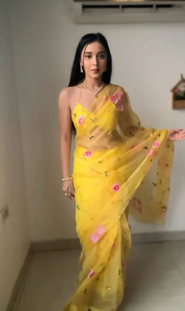 READY_TO_WEAR_MANGO_YELLOW_1-MINUTE__ORGANZA_SAREE