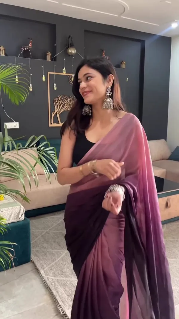 READY_TO_WEAR_PURPLE_TRENDY_1-MINUTE__GEORGETTE_SAREE