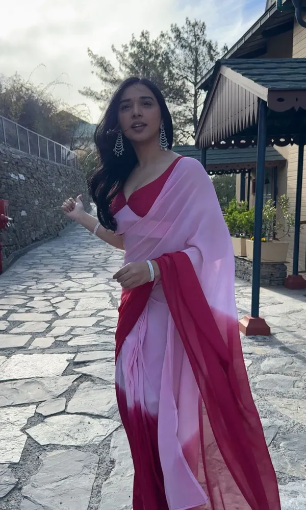READY_TO_WEAR_PINK_TRENDY_1-MINUTE__GEORGETTE_SAREE