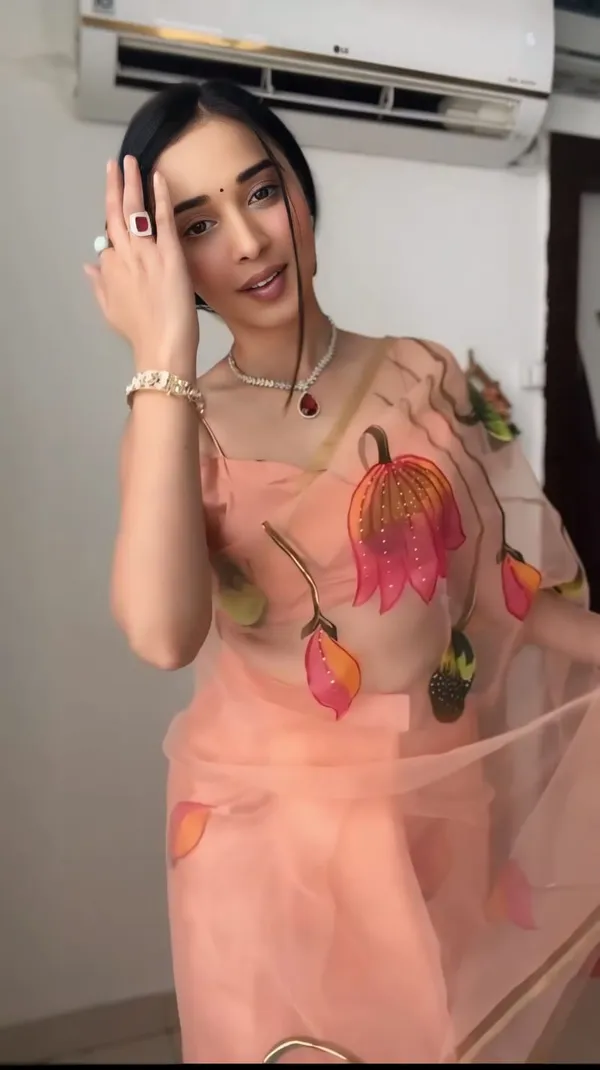 Peach_1-Minute_Ready_To_Wear_Organza_Saree
