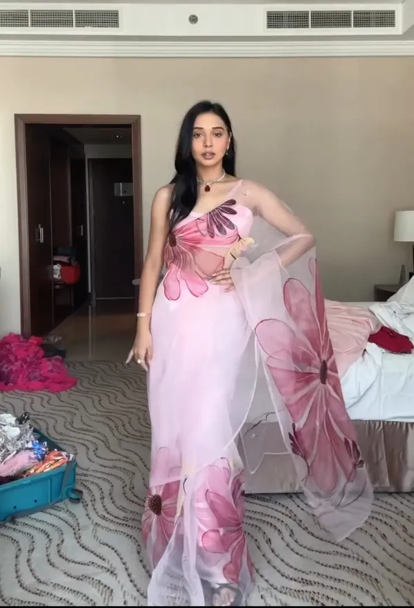 Pink_1-Minute_Ready_To_Wear_Organza_Saree