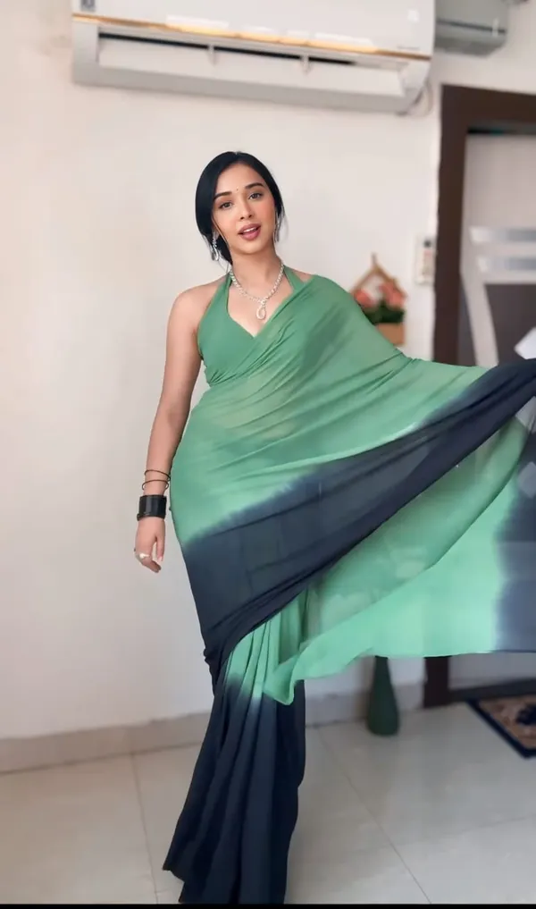 Green_1-Minute_Ready_To_Wear_Georgette_Saree