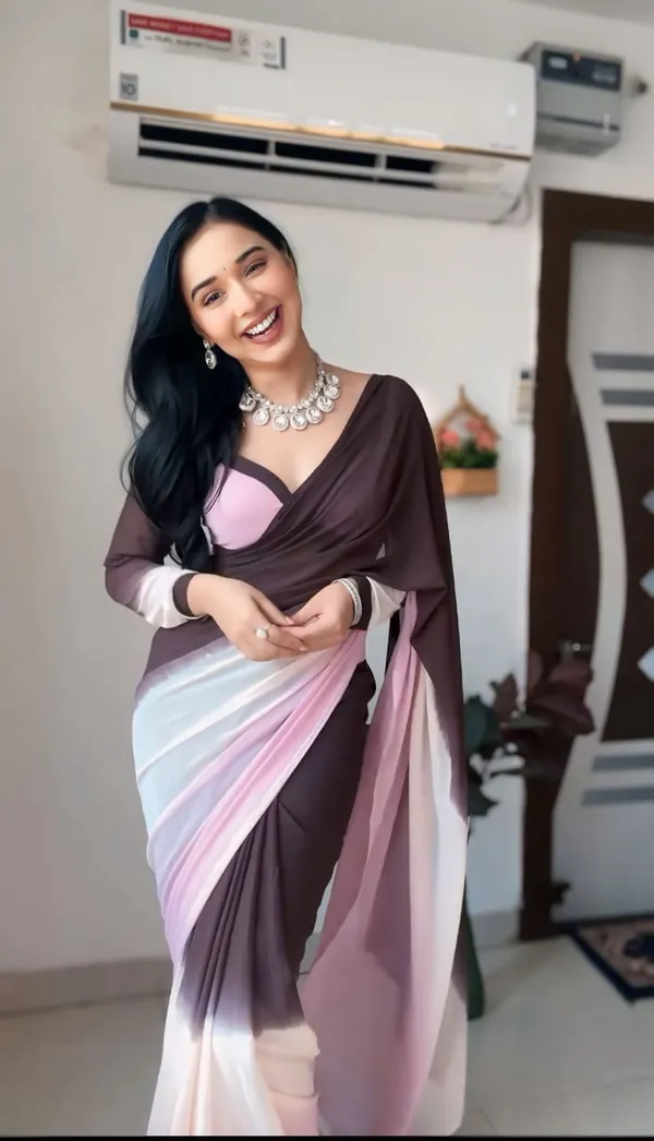 Coffee_1-Minute_Ready_To_Wear_Georgette_Saree