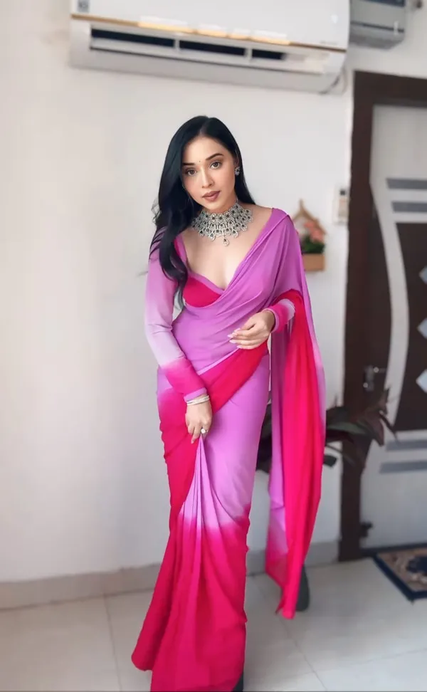 Pink_1-Minute_Ready_To_Wear_Georgette_Saree