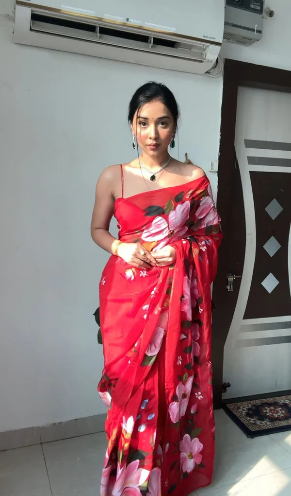 READY_TO_WEAR__RED_FLORAL_PRINTED_TRENDY_1-MINUTE_GEORGETTE_SAREE