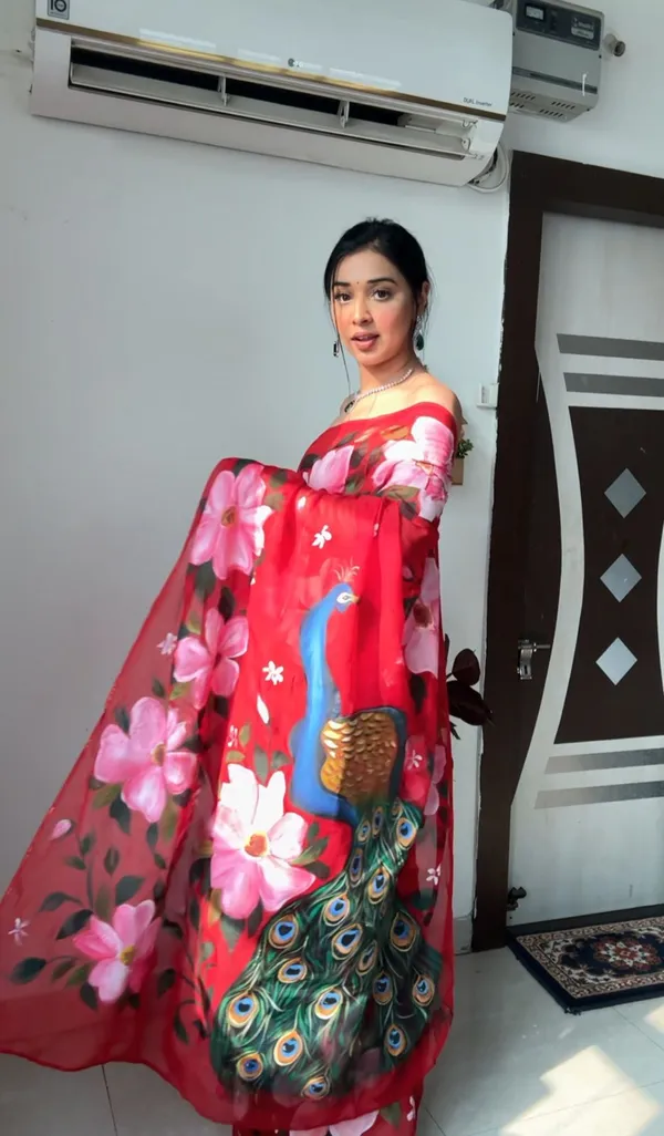 READY_TO_WEAR__RED_FLORAL_PRINTED_TRENDY_1-MINUTE_GEORGETTE_SAREE
