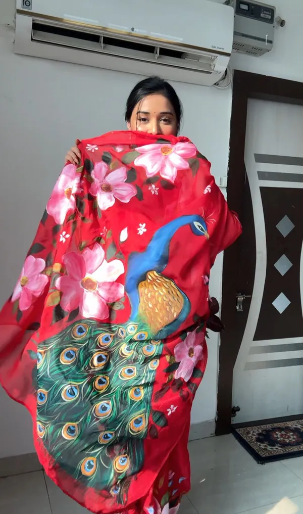 READY_TO_WEAR__RED_FLORAL_PRINTED_TRENDY_1-MINUTE_GEORGETTE_SAREE